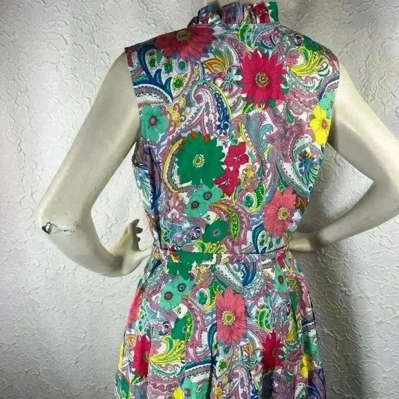 Talbots Floral Sleeveless shirt dress - Picture 6 of 10